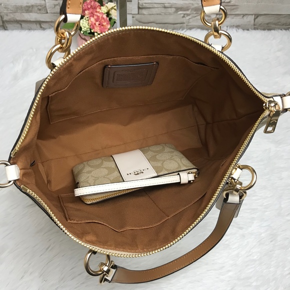 👜COACH SET🌺SMALL KELSEY SATCHEL & WRISTLET - Picture 4 of 8